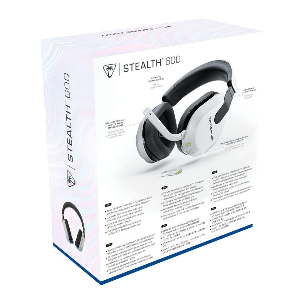 Turtle Beach Stealth 600 Gen3 þráðlaus leikjaheyrnartól með AI hljóðnema, hvít - image 10 [0c77022aef]