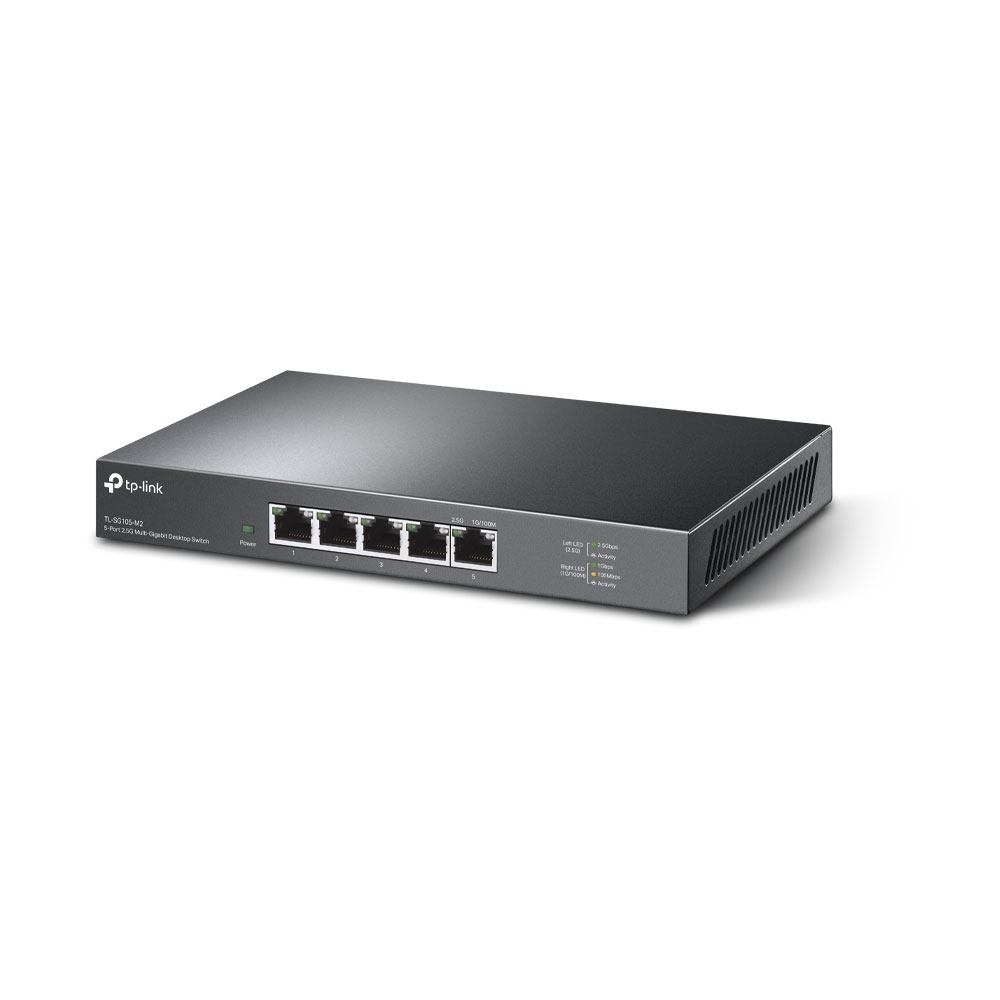 TP-Link 5 porta 100/1000/2500Mbps switch TL-SG105-M2, Svartur - image 2 [16e2fca1b6]