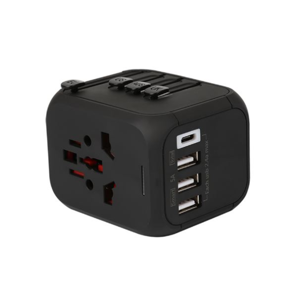 Telefunken 20W Universal 4in1 EU/UK/AU/US breytikló með 4x USB tengi - image 3 [f731acb912]