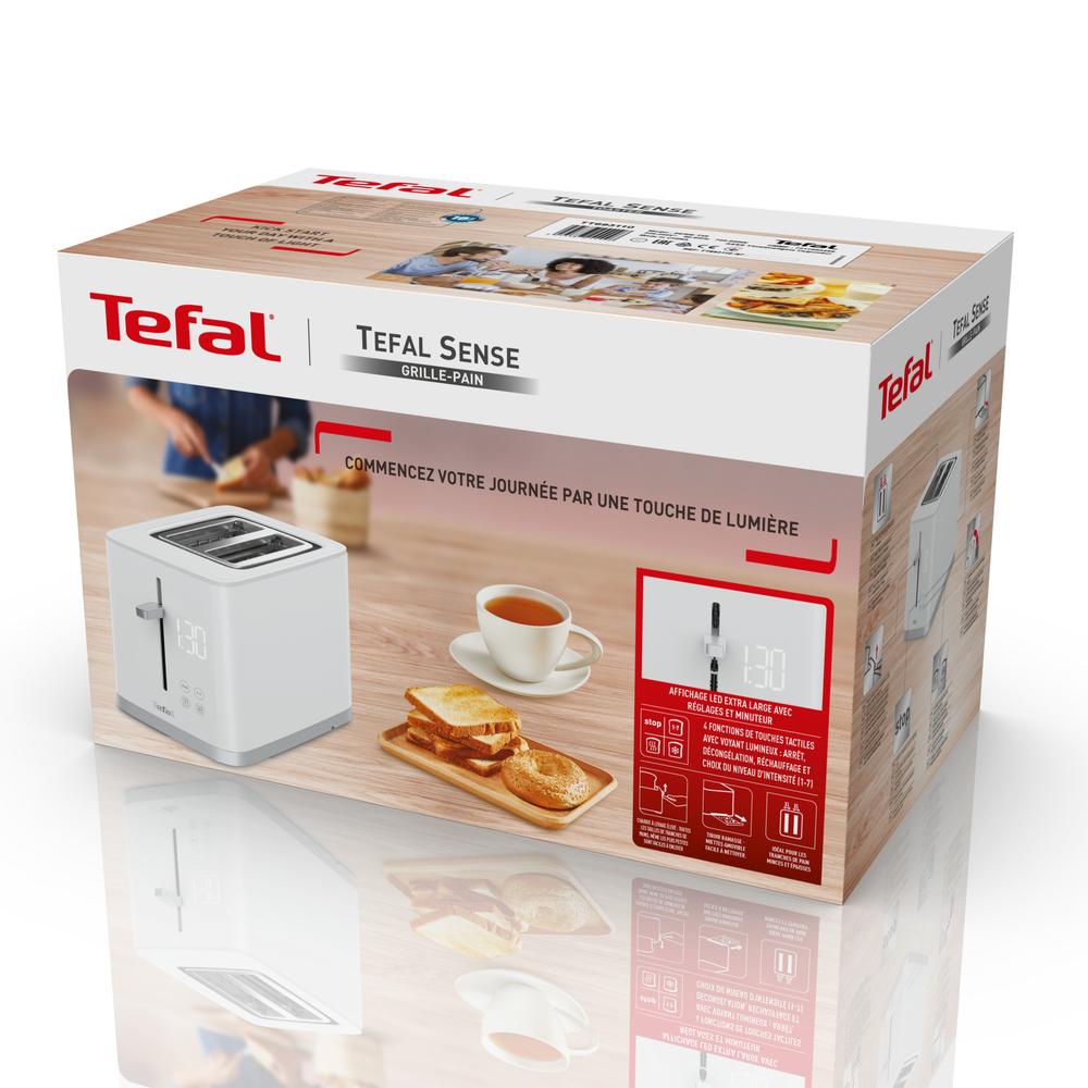 Tefal Sense TT6931 720W brauðrist, 2 sneiðar, niðurtalning, hvít - image 12 [f335978b31]