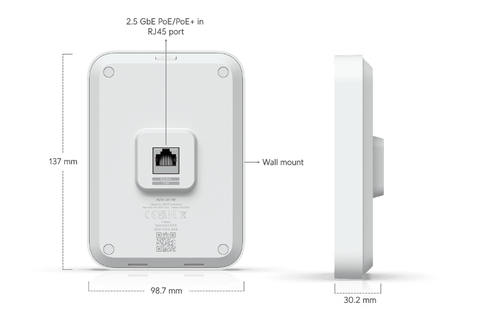 UniFi U7 In-Wall Wifi 7 2.5GbE þráðlaus aðgangspunkur - image 10 [0db62ac8a6]