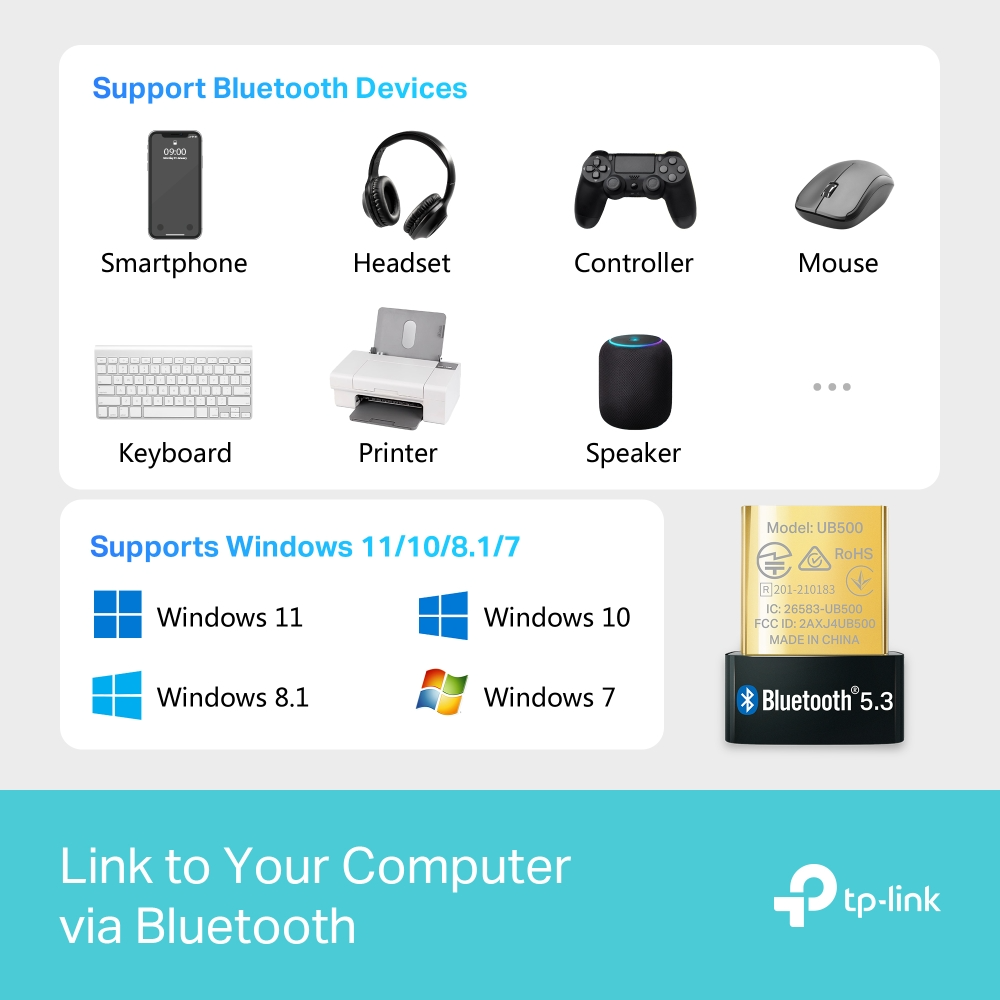 TP-Link UB500 Bluetooth 5.4 Nano USB sendir - image 13 [24070d22b2]