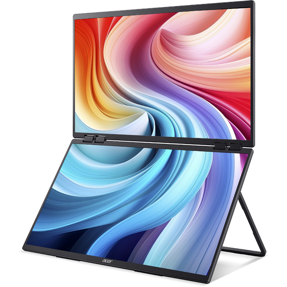 Acer PD243Y, 2x 24" FHD IPS 100Hz, Foldable Dual Screen ferðaskjár, innb. kickstand - image 4 [5542192c5d]