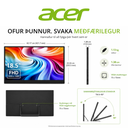 Acer PD3, 18,5" FHD IPS 100Hz ferðaskjár með innbyggðum kickstand - image 4 [4581fedbed]