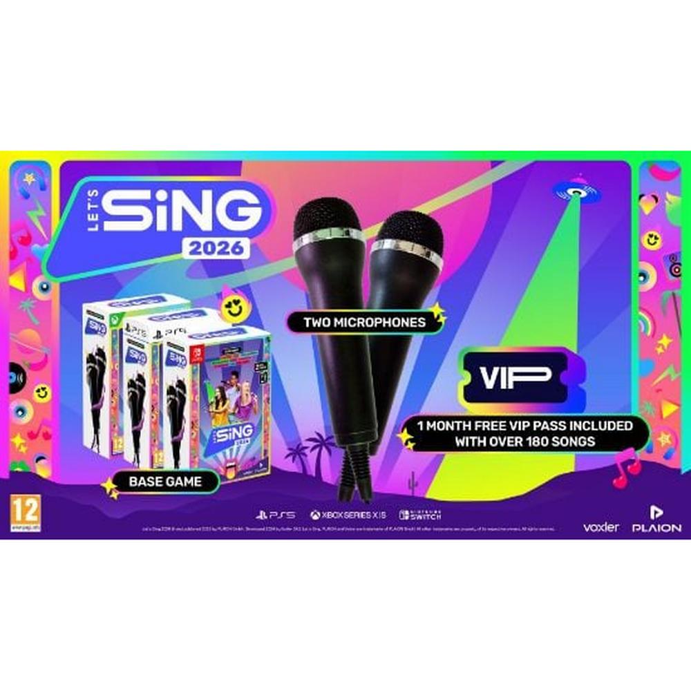 Let's Sing 2026 diskur og 2 hljóðnemar - PlayStation 5 tölvuleikur - image 4 [81b1797791]