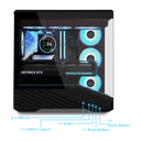 Lian-Li V100 Mini RGB turnkassi, svartur - image 5 [234b27f3b1]