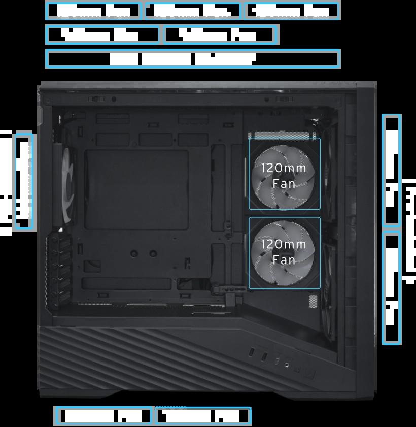 Lian-Li V150 Infinity RGB turnkassi, svartur - image 5 [772b6f70aa]