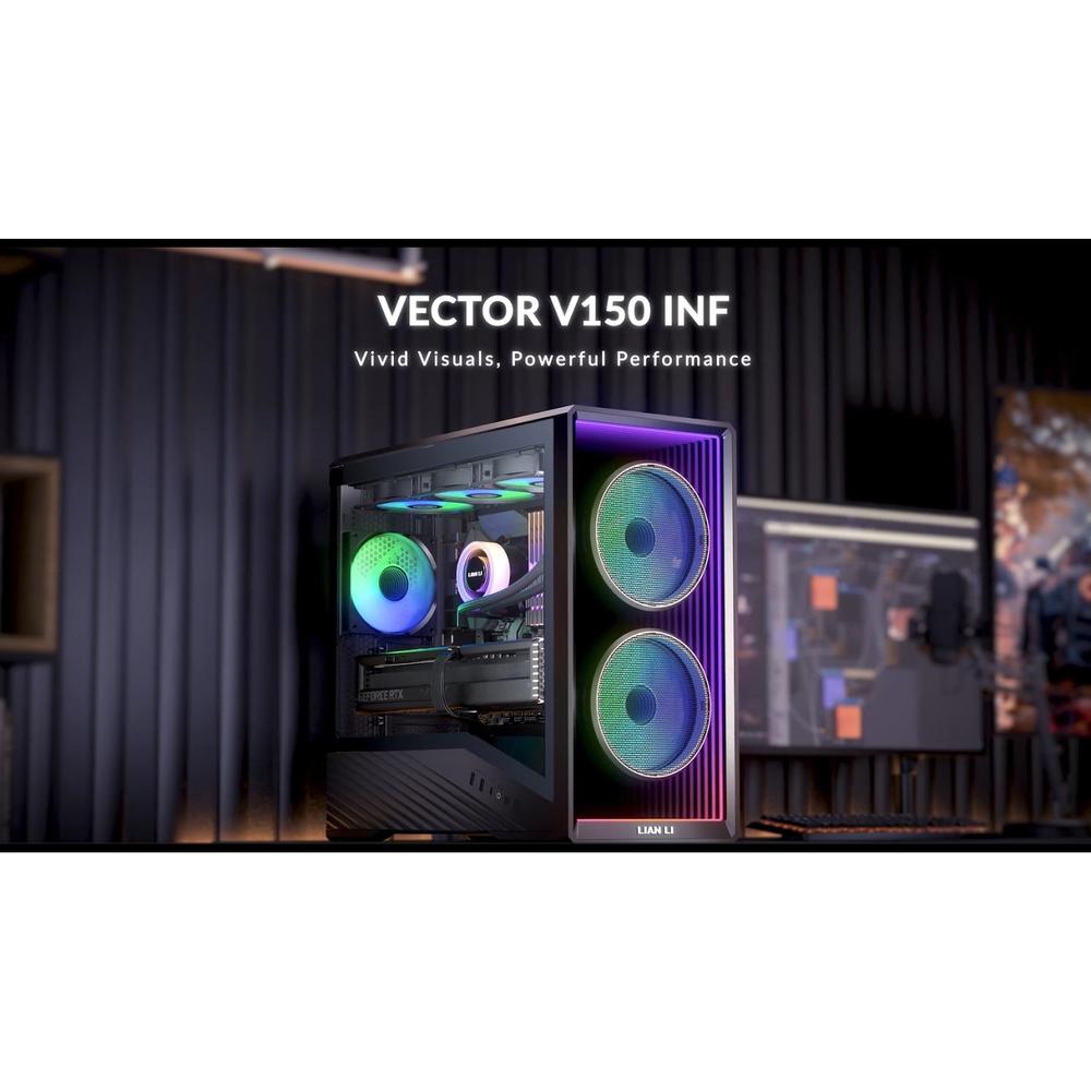 Lian-Li V150 Infinity RGB turnkassi, svartur - image 9 [727f605a33]