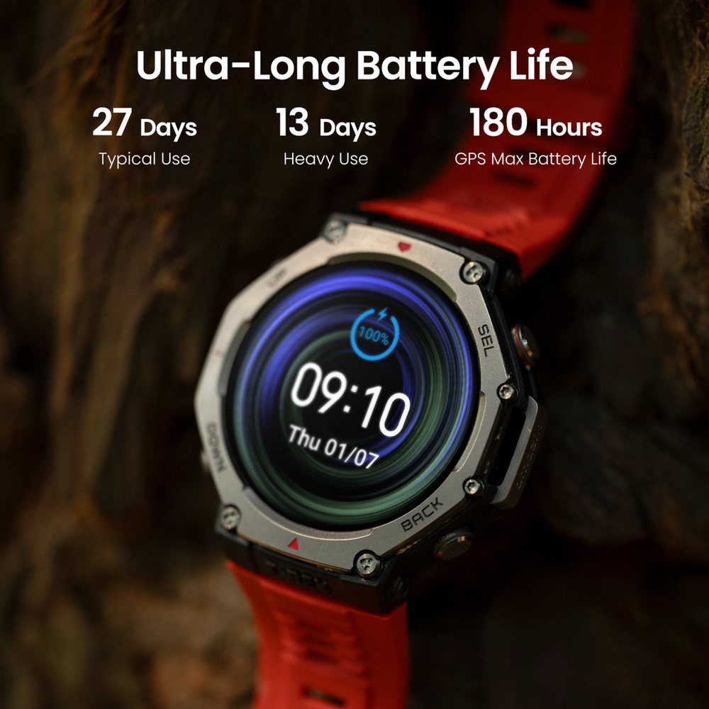 Amazfit T-Rex 3 snjallúr, Lava Red - image 12 [044a6d4c41]