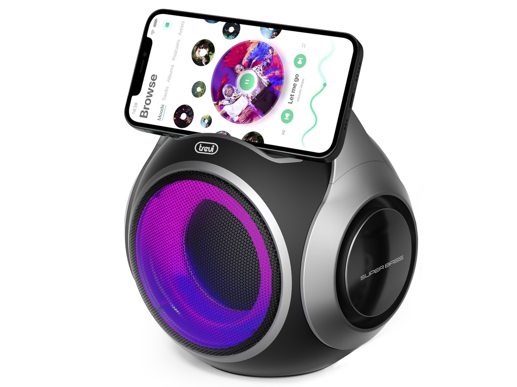 Trevi XR8A202 XR Jump RGB ferðahátalari með Bluetooth, svartur - image 5 [f9e2744a38]