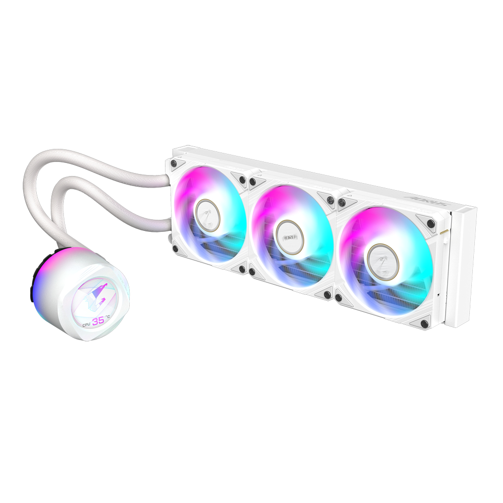 Gigabyte Aorus Waterforce X II 360mm RGB AIO LCD vatnskæling, svört - image 2 [1a850d2c3a]
