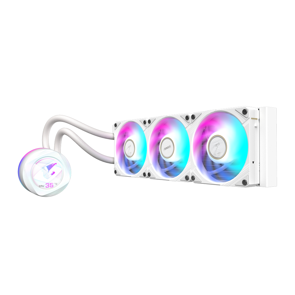 Gigabyte Aorus Waterforce X II 360mm RGB AIO LCD vatnskæling, svört - image 3 [86249baede]