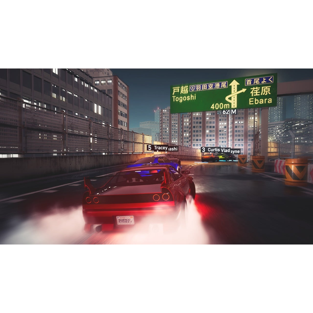 Super Street: Racer Game með 2.stk. Kappakstursstýri - Nintendo Switch 2 tölvuleikjapakki - image 3 [35cdc4ac16]