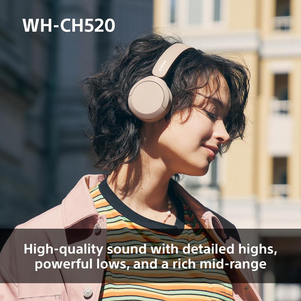 Sony WH-CH520 Bluetooth 5.2 heyrnartól, allt að 50klst, bleik - image 18 [23c8c259d0]