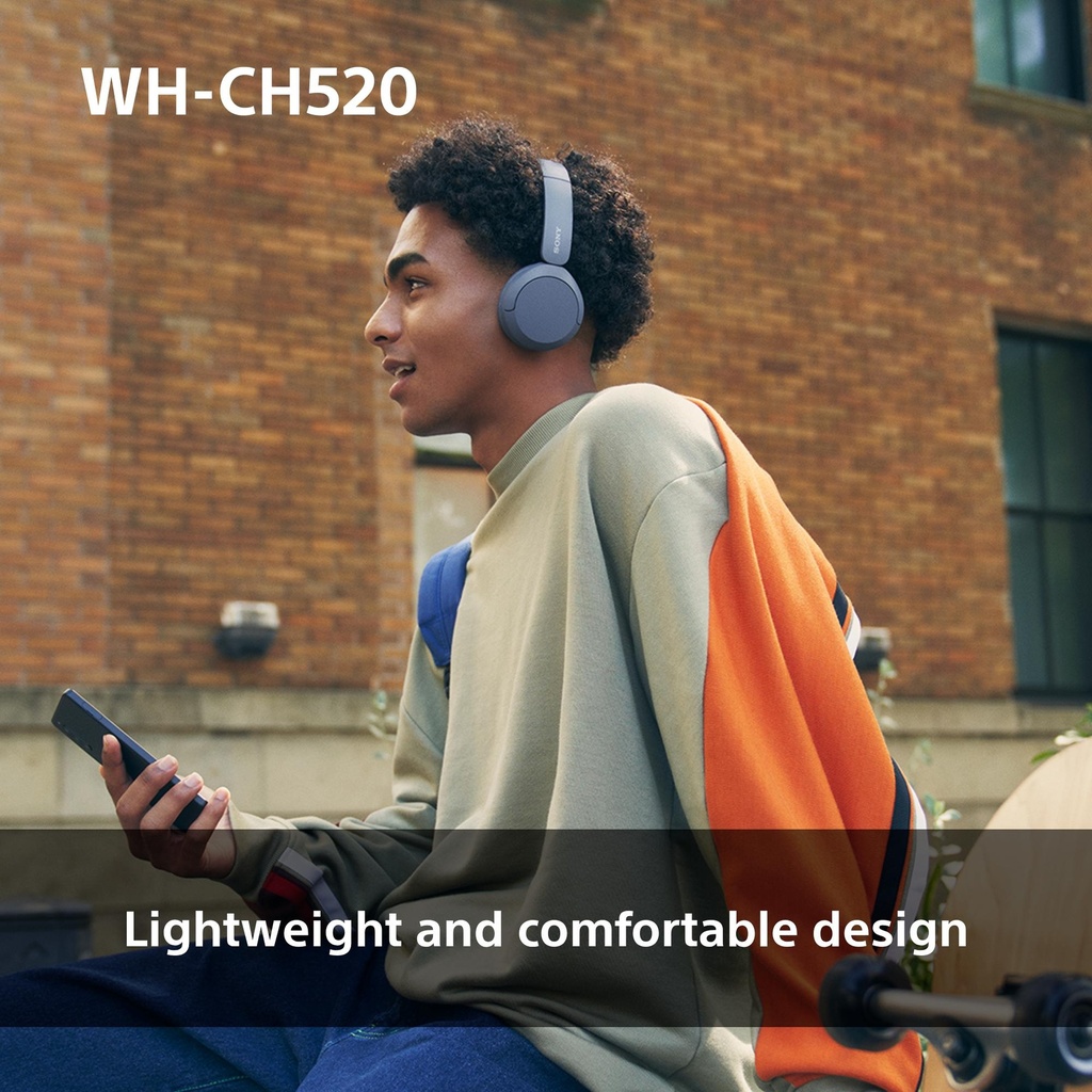 Sony WH-CH520 Bluetooth 5.2 heyrnartól, allt að 50klst, bleik - image 19 [a2b2e0855a]