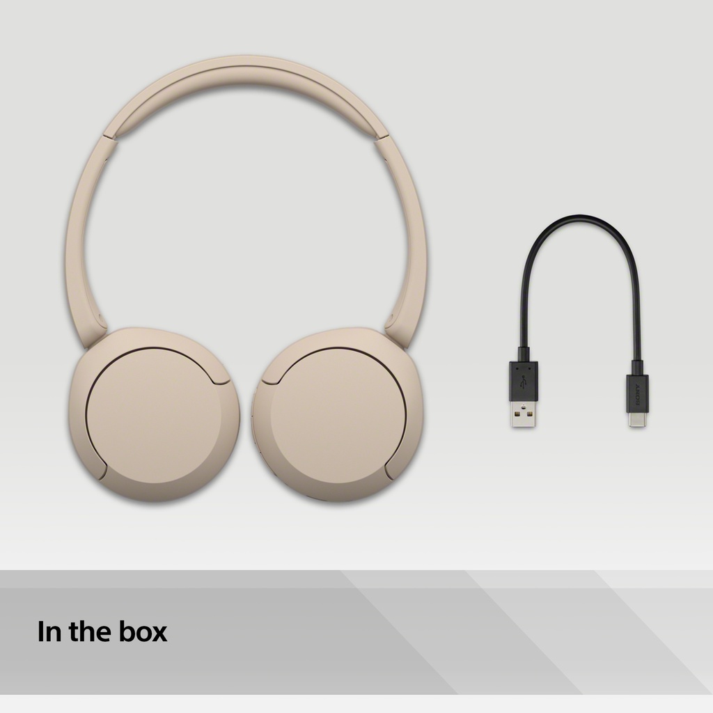 Sony WH-CH520 Bluetooth 5.2 heyrnartól, allt að 50klst, ljósbrún - image 15 [46a997c630]