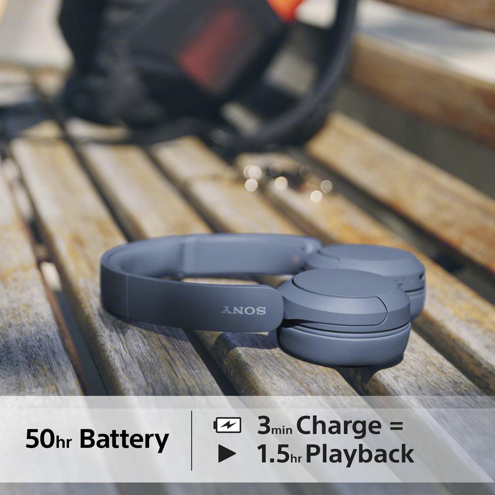 Sony WH-CH520 Bluetooth 5.2 heyrnartól, allt að 50klst, blá - image 10 [967521fe94]