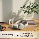 Sony WH-CH520 Bluetooth 5.2 heyrnartól, allt að 50klst, hvít - image 11 [6213b0a44f]