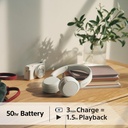 Sony WH-CH520 Bluetooth 5.2 heyrnartól, allt að 50klst, hvít - image 12 [a3867d3729]