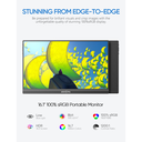 Arzopa 16" FHD IPS HDR USB-C ferðaskjár, innb. kickstand, svartur - image 5 [0708d430d9]