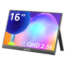 Arzopa 16" QHD+ 2.5K IPS HDR USB-C ferðaskjár, innb. kickstand, svartur - image 2 [9b0d1c6a46]