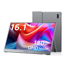 Arzopa 16" QHD 2K IPS HDR10+ 180Hz USB-C ferðaskjár, innb. Kickstand, umslag, grár - image 2 [6a0200d080]