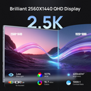 Arzopa 16" QHD 2K IPS HDR10+ 180Hz USB-C ferðaskjár, innb. Kickstand, umslag, grár - image 4 [85f398bda6]