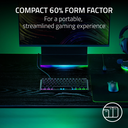 Razer Huntsman V3 Pro Mini 60% RGB leikjalyklaborð, lyklaborðsrenning, Analog optical svissar Gen2, Nordic, Svart - image 6 [bf37be36ed]