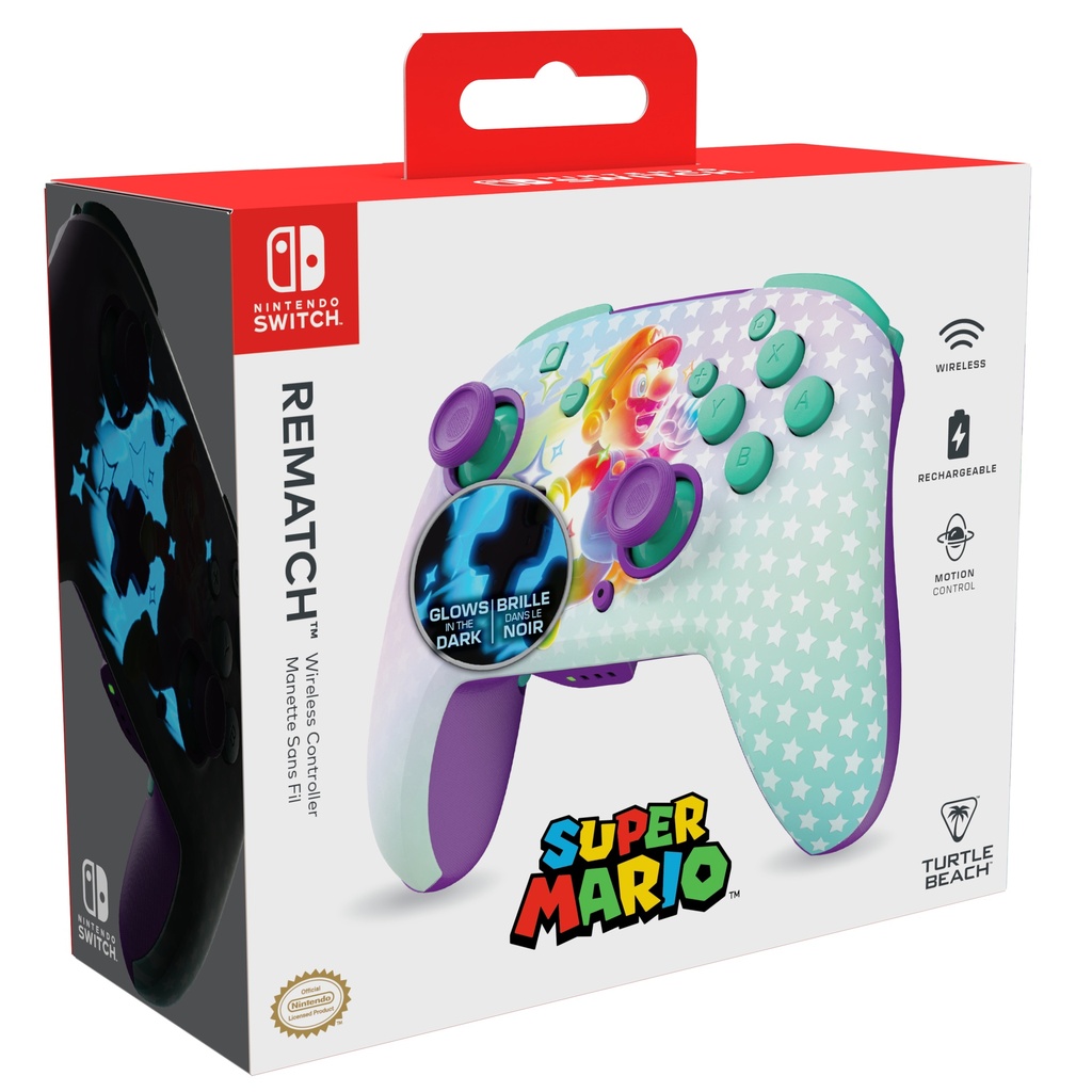 Turtle Beach Rematch þráðlaus stýripinni fyrir Nintendo Switch 2, Invisible Mario - image 8 [3c8c44d692]