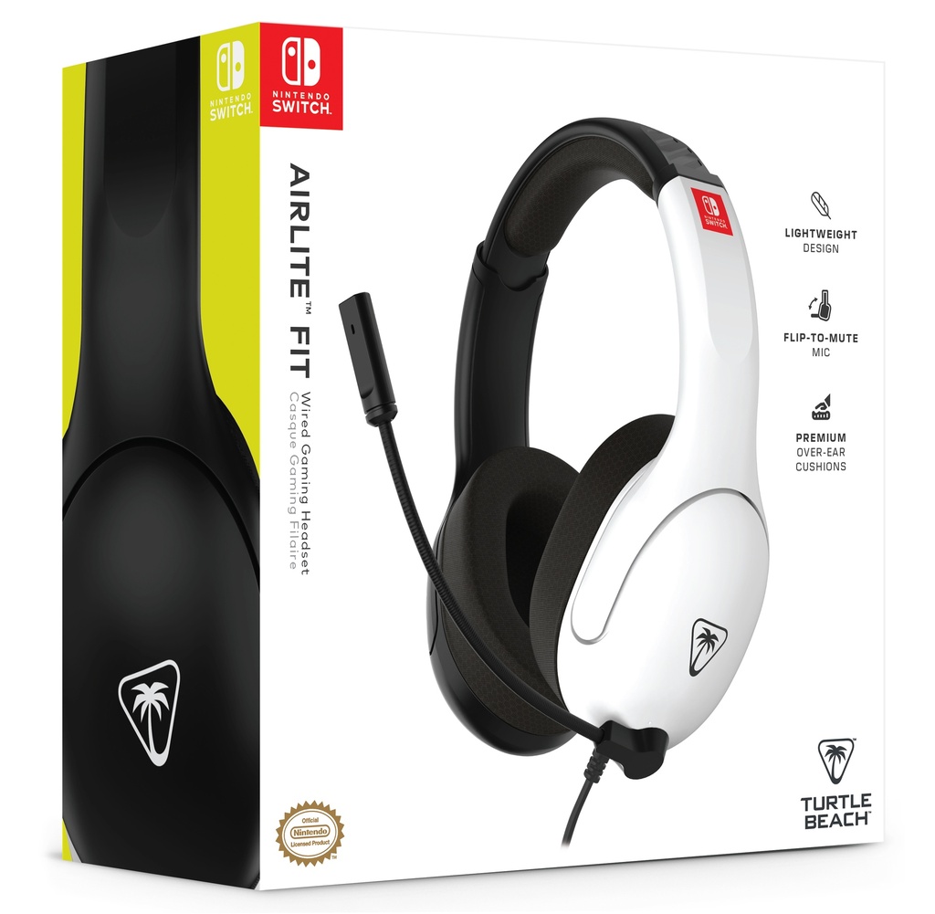 Turtle Beach Airlite Fit Switch 2 leikjaheyrnartól með hljóðnema, svört/hvít - image 9 [2a660f46f2]