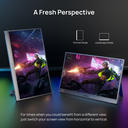 Arzopa 16" QHD 2K IPS HDR10+ 180Hz USB-C ferðaskjár, innb. Kickstand, umslag, grár - image 13 [fdc6420593]