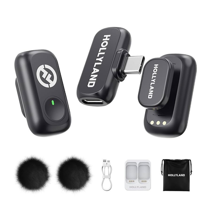 Hollyland Lark A1 Duo USB-C RX hljóðnemasett fyrir snjallsíma - image 3 [c0cc077240]
