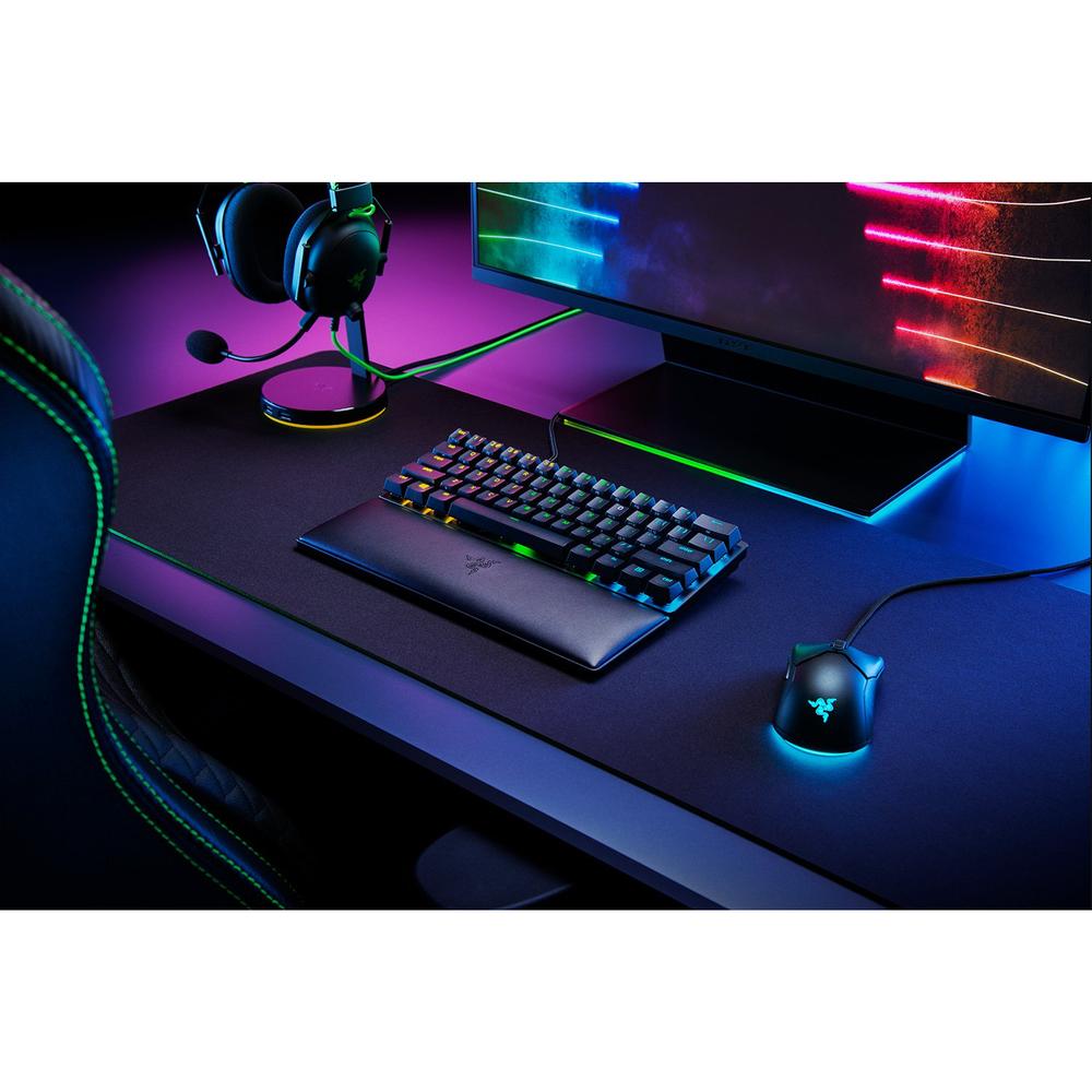 Razer Ergonomic lyklaborðsrenningur, stuðningspúði fyrir Mini lyklaborð, svart - image 4 [1793333409]