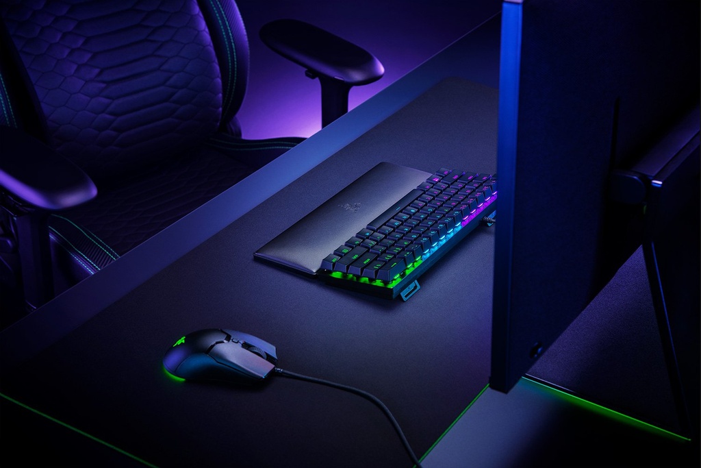 Razer Ergonomic lyklaborðsrenningur, stuðningspúði fyrir Mini lyklaborð, svart - image 5 [5890b46f59]