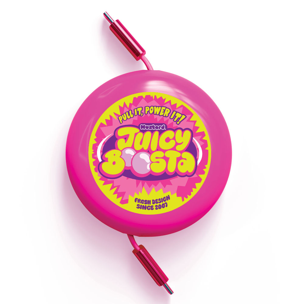 Mustard Juicy Boosta útdraganlegur USB-C kapall, 100W, 90cm - image 6 [e14239663c]