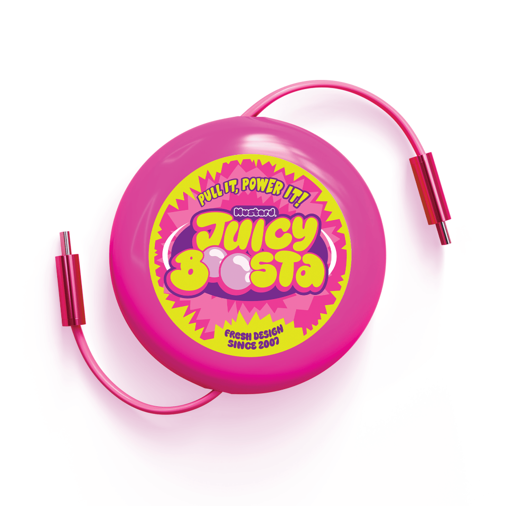Mustard Juicy Boosta útdraganlegur USB-C kapall, 100W, 90cm - image 7 [4760028df5]