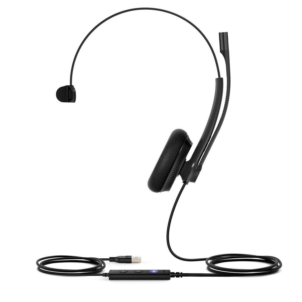 Yealink UH34 Lite USB skrifstofuheyrnartól með hljóðnema, svört - image 2 [5ad48c5aad]