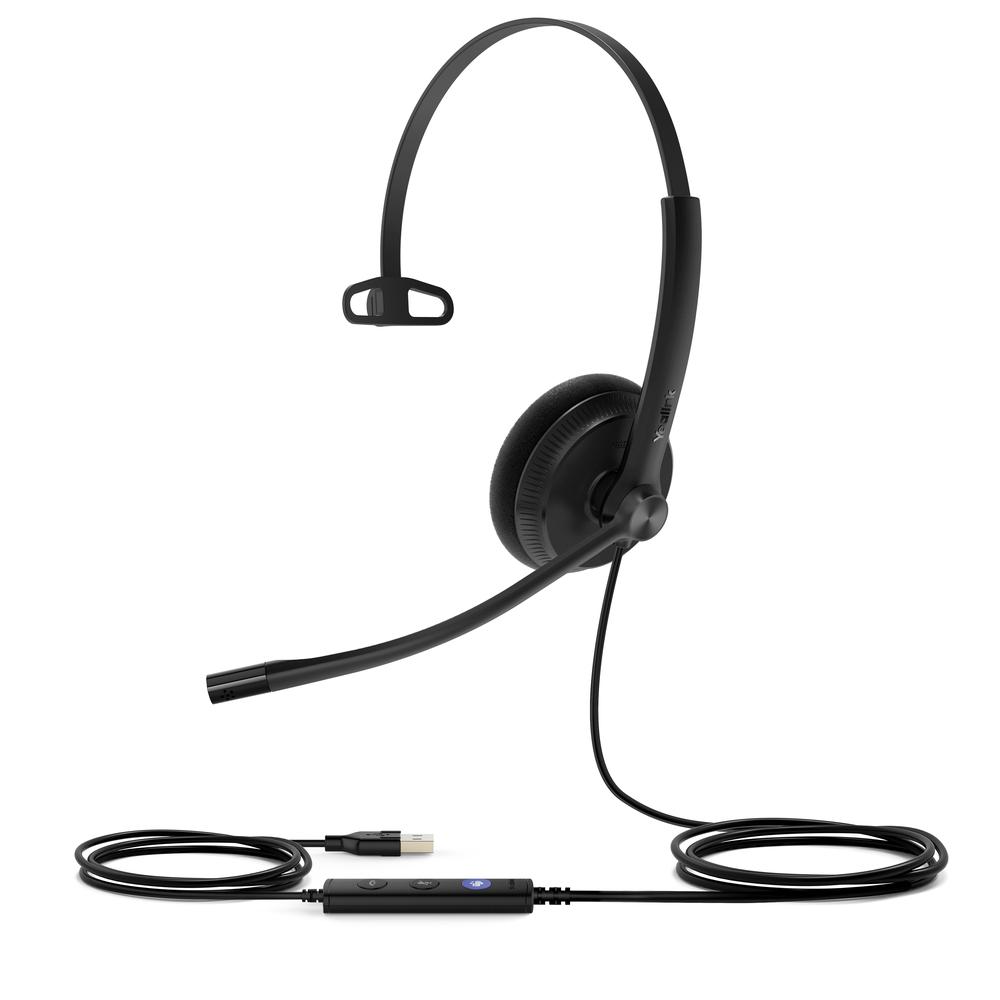 Yealink UH34 Lite USB skrifstofuheyrnartól með hljóðnema, svört - image 4 [782cec2a1a]