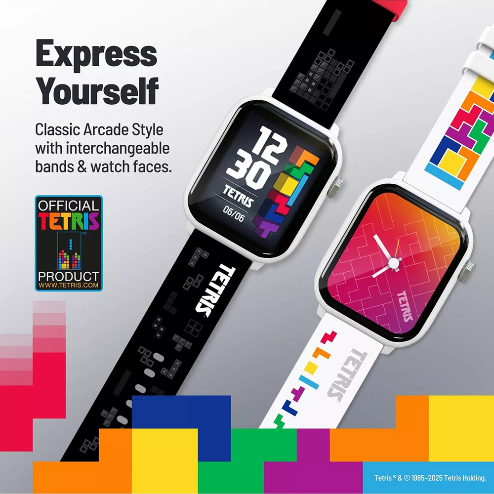 Tetris My Play Watch Retro vatnsvarið leikja úr, svart - image 3 [04792f1cf2]