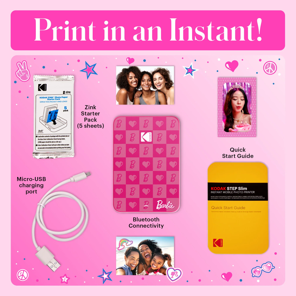 Kodak Barbie Step Slim ljósmyndaprentari - image 3 [a9e3aad1f8]