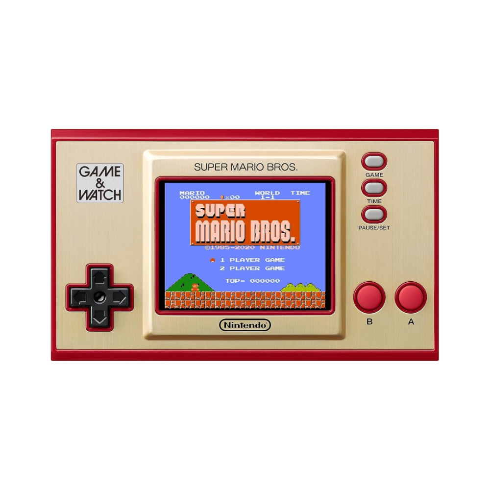 Game & Watch: Super Mario Bros Nintendo handleikjatölva, sýningarstandur, klukka, 3 leikir - image 2 [f9a32ce444]