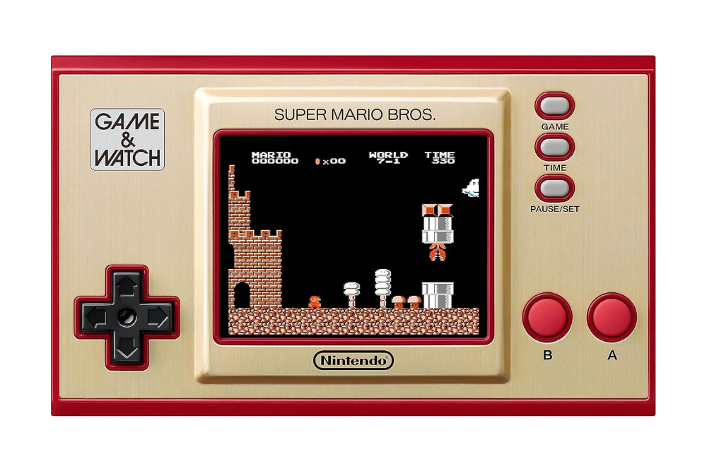 Game & Watch: Super Mario Bros Nintendo handleikjatölva, sýningarstandur, klukka, 3 leikir - image 7 [3d57f7de8e]