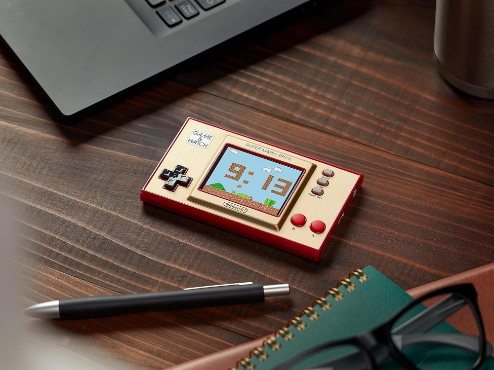 Game & Watch: Super Mario Bros Nintendo handleikjatölva, sýningarstandur, klukka, 3 leikir - image 13 [8e9e594945]