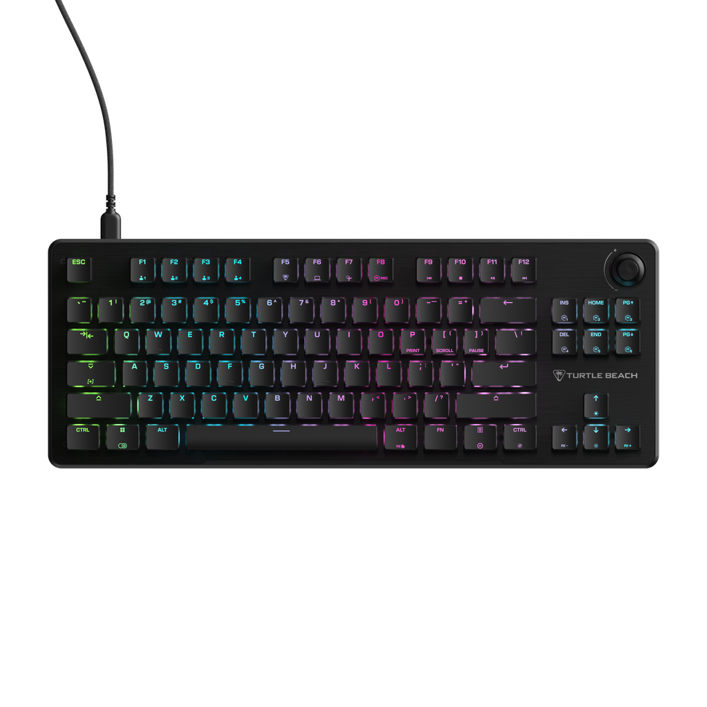 Turtle Beach Vulcan II TKL AIMO RGB lyklaborð, Titan HS Silent Red, ANSI, Nordic, svart - image 3 [218123dfae]