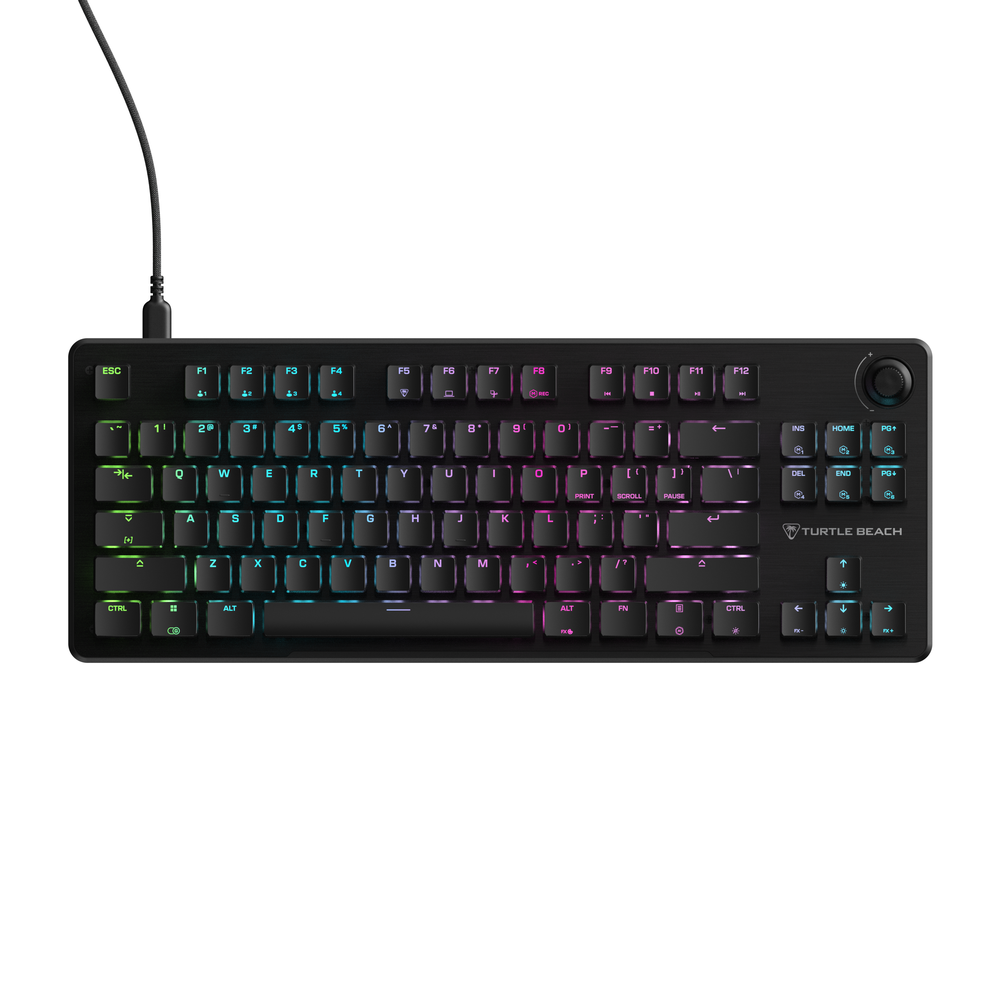 Turtle Beach Vulcan II TKL AIMO RGB lyklaborð, Titan HS Silent Red, ANSI, Nordic, svart - image 4 [4bd294d24a]
