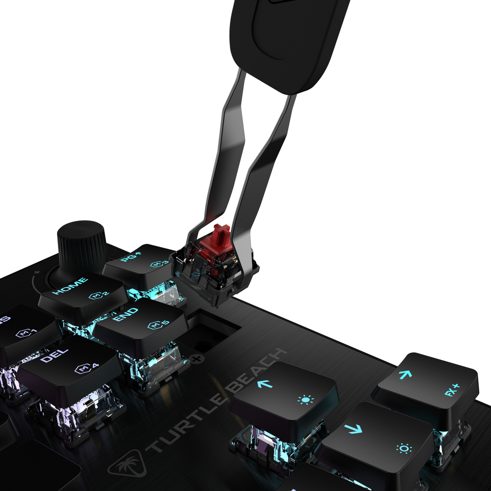 Turtle Beach Vulcan II TKL AIMO RGB lyklaborð, Titan HS Silent Red, ANSI, Nordic, svart - image 20 [062a9d0642]