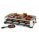 Fritel Stone Raclette Grill með náttúru stein og 8 pönnum, hvítt - image 3 [823c373a01]