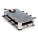 Fritel Stone Raclette Grill með náttúru stein og 8 pönnum, hvítt - image 6 [588204cfd9]
