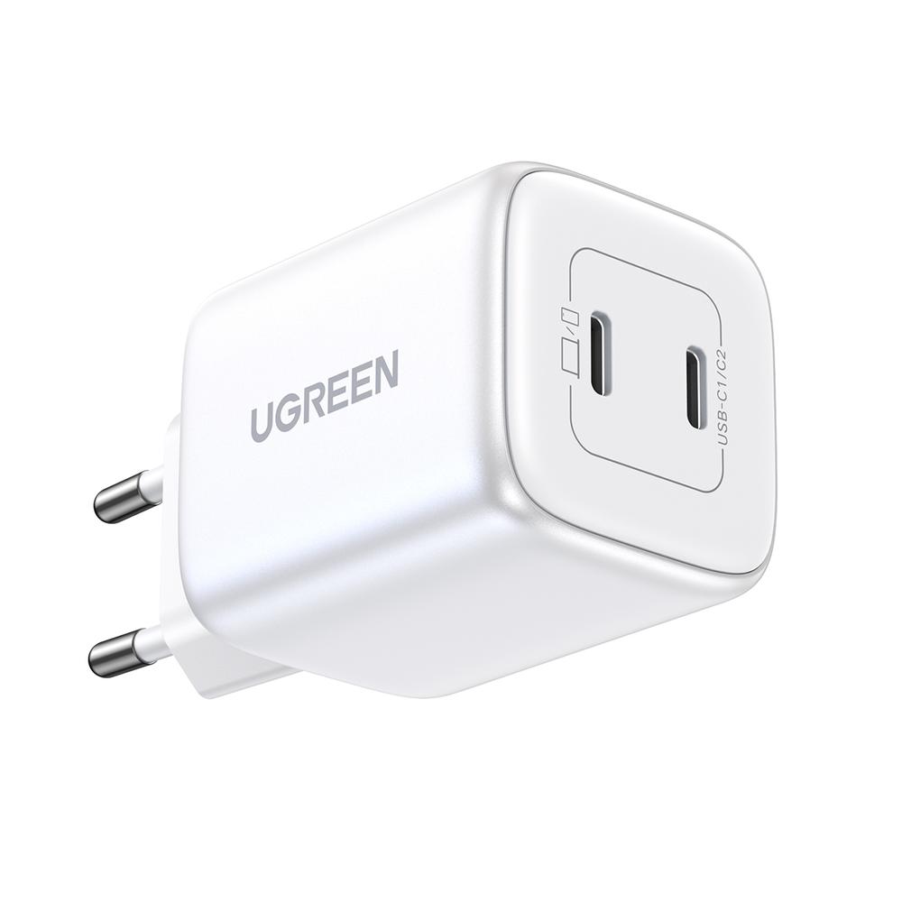 45W UGREEN Nexode Mini 2x USB-C PD QC hleðslutæki, hvítt - image 4 [55619913c0]