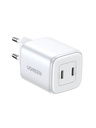 45W UGREEN Nexode Mini 2x USB-C PD QC hleðslutæki, hvítt - image 5 [30a0dae819]
